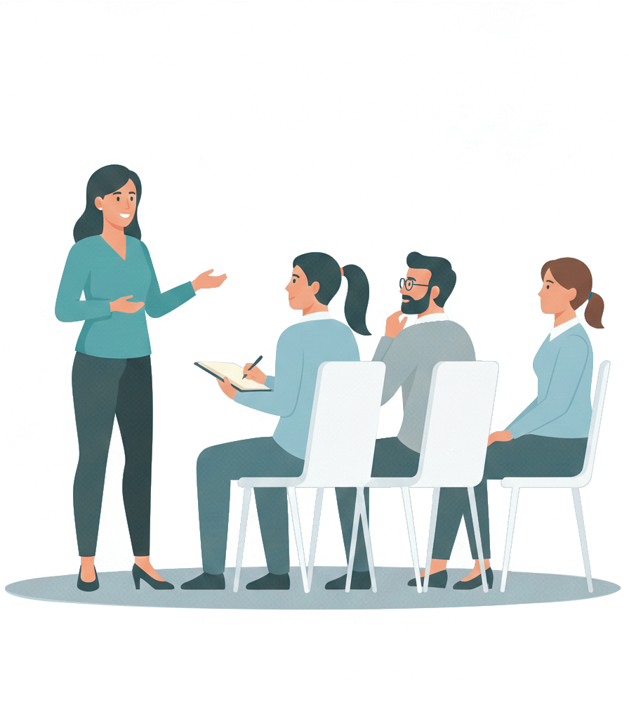 formation secourisme massage cardiaque chez Formez-vous bien illustration flat design